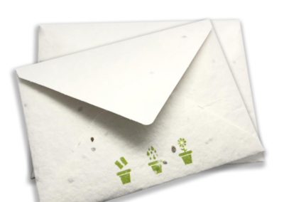 eco card - busta biodegradabile piantabile ai semi di pomodoro