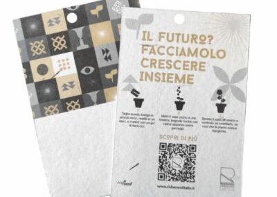 Badge ecologico in carta piantabile Ecocard