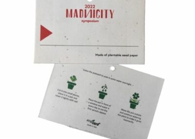 Badge piantabili in carta di semi Ecocard