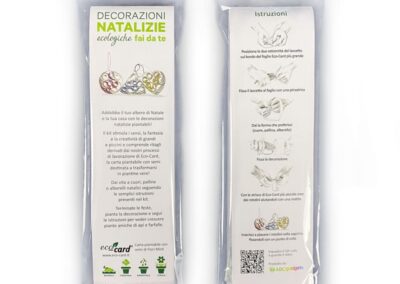 kit fai da te decorazioni natalizie ecologiche in eco card