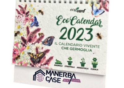Calendario Da Scrivania 2026 Con Semi Piantabili, Carta Riciclata, Supporto In Legno, 14x10 Cm