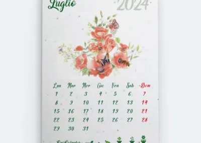 Eco calendar 2024 Papavero (Luglio)