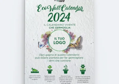 Eco calendar 2024 COPERTINA personalizzabile con il tuo logo